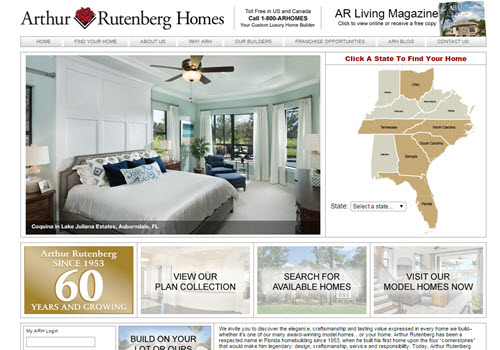 Arthur Rutenberg Homes Homepage