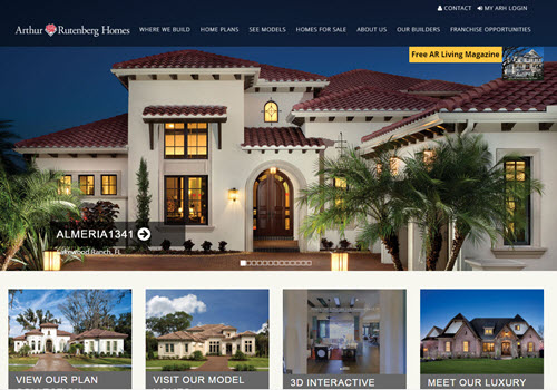 Arthur Rutenberg Homes Updated Homepage