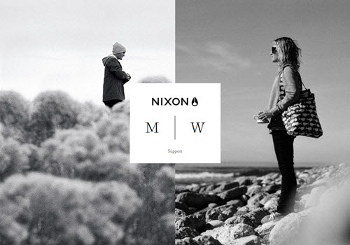 Nixon homepage before optimization